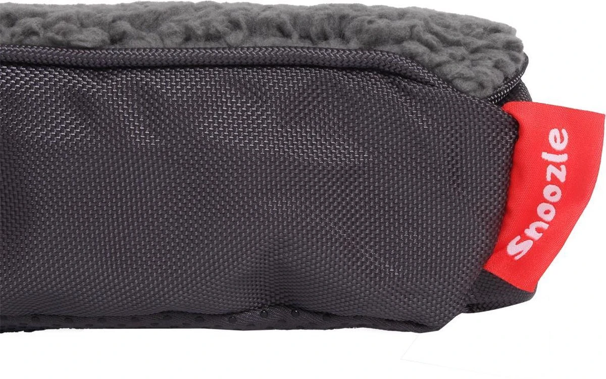 Snoozle Orthopedische Hondenmand - Zacht En Luxe Hondenkussen - Hondenbed - Wasbaar - Hondenmanden - M - 76cm - Grijs - Afbeelding 2