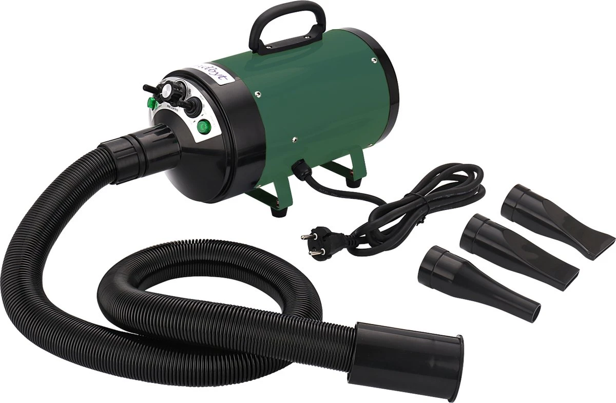 Gridbyt Professionele Hondenföhn – Waterblazer Voor Honden – Voor Een Mooie Vacht – Groen - Afbeelding 4
