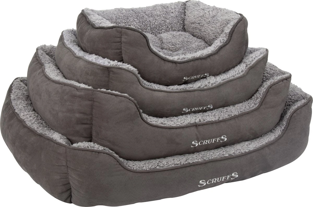 Comfortabele Zacht Gevoerde Hondenmand - Scruffs Cosy - Grijs, Bruin Of Beige - Maat S/M/L/XL - Kleur: Grijs, Maat: Medium - Afbeelding 8