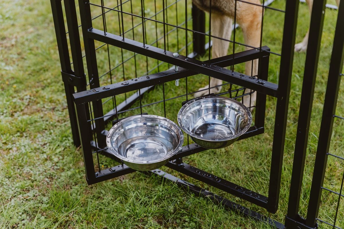 MaxxPet Hondenkennel - Hondenkennel Met Afneembaar Dak - Geschikt Voor Buiten En Binnen - 142 X 142 X 153 Cm - Afbeelding 2