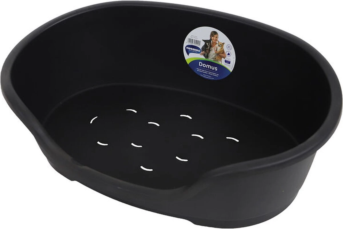 Flamingo - Hondenmand Domus - S - Zwart - 50/58 X 38 X 20 Cm - Afbeelding 2