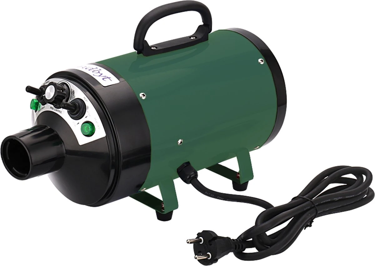 Gridbyt Professionele Hondenföhn – Waterblazer Voor Honden – Voor Een Mooie Vacht – Groen - Afbeelding 3