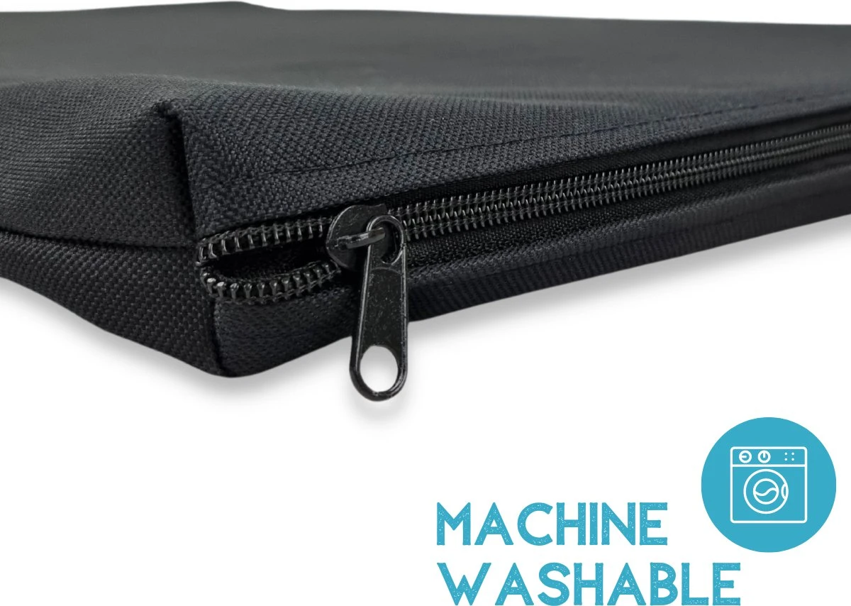 Topmast Waterproof Benchkussen - Nylon - Zwart - 90 X 60 Cm - Benchmat - Benchmatras - Waterafstotend - Hondenkussen - Afbeelding 2
