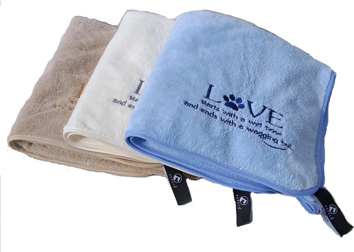 Pepets© – Hondenhanddoek – Honden Handdoek – Microvezel Handdoek – Handdoek Hond – Hondendeken – Droogdoek Hond – Dierendeken – Absorberend – 100*50CM - Beige - GRATIS Zonnebril - Afbeelding 5