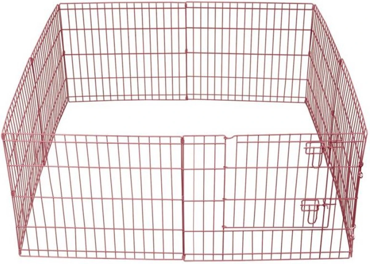 Topmast Puppyren Uitvouwbaar - Roze - 560 Cm Omtrek - 60 Cm Hoog - Opvouwbaar - XL Hondenren - Voor Binnen - Afbeelding 3