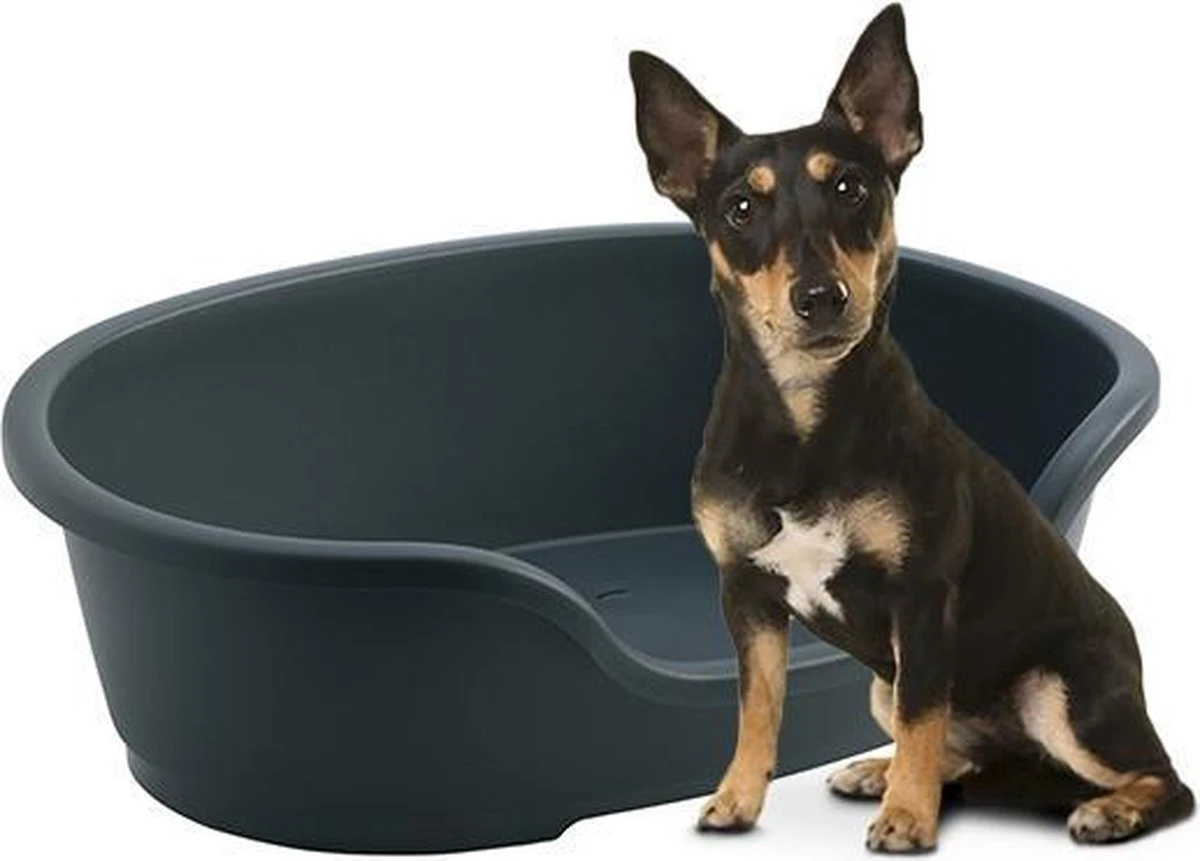 Flamingo - Hondenmand Domus - S - Zwart - 50/58 X 38 X 20 Cm - Afbeelding 4