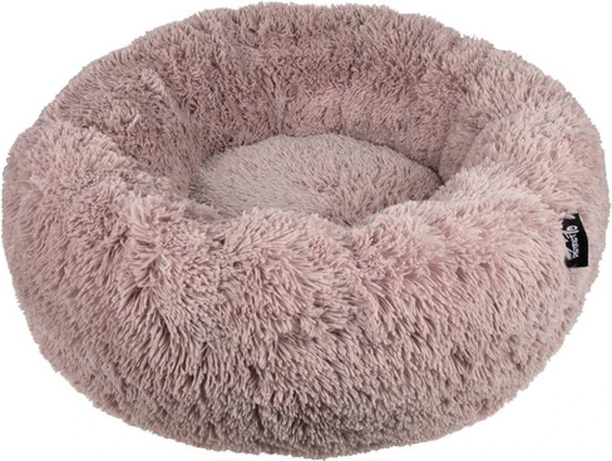 District 70 FUZZ - Hondenmand Comfortabel En Zacht Pluche - Zand, Oudroze, Donkergrijs En Lichtgrijs In S/M/L/XL - Maat: Large, Kleur: Zand