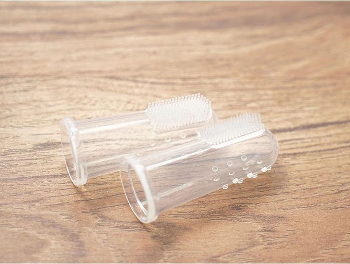 Merkloos Vinger Tandenborstel – 2 X - Afbeelding 8