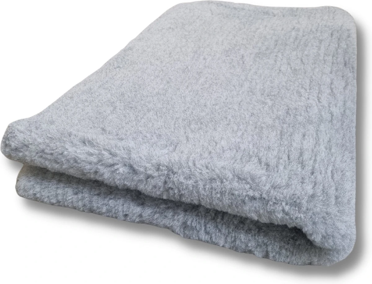 Vetbed Grijs Effen - Antislip Hondenmat - Hondenbed - Hondenmatras - Benchmat - 100 X 75 CM - Machine Wasbaar - Afbeelding 5