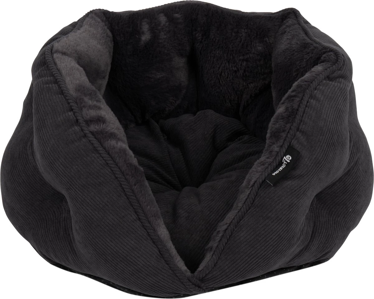 District 70 TUCK - Luxe & Comfortabele Mand Kleine Honden - Terra, Donkergrijs & Zand - 50x50x30 Cm - Zand - Afbeelding 16