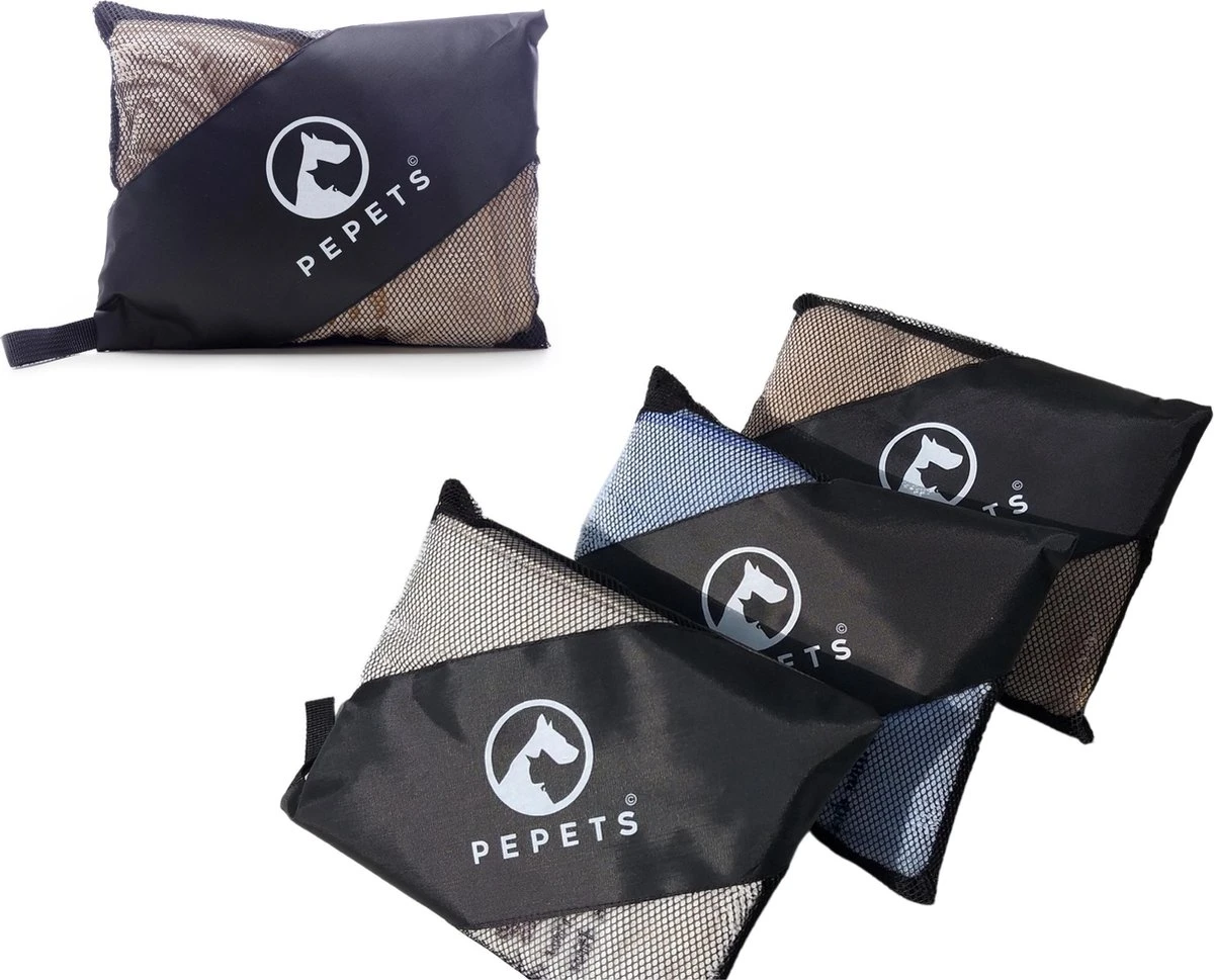 Pepets© – Hondenhanddoek – Honden Handdoek – Microvezel Handdoek – Handdoek Hond – Hondendeken – Droogdoek Hond – Dierendeken – Absorberend – 100*50CM - Beige - GRATIS Zonnebril - Afbeelding 7