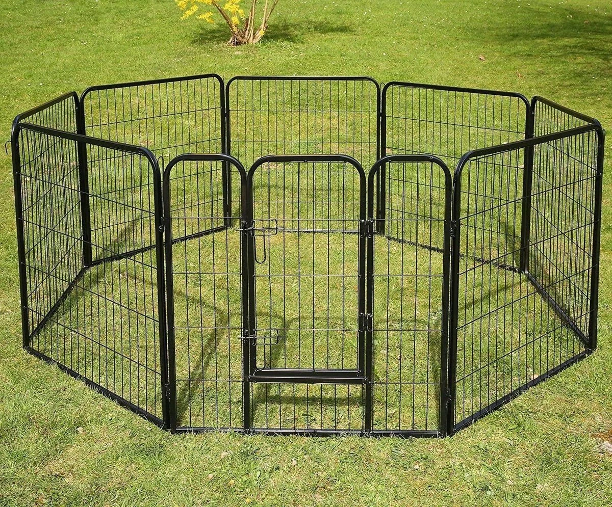 Topmast Premium Puppyren - Zwart - Hondenren - Opvouwbaar - 80 Cm Hoog - Binnen - Voor Puppy's En Honden - Afbeelding 4