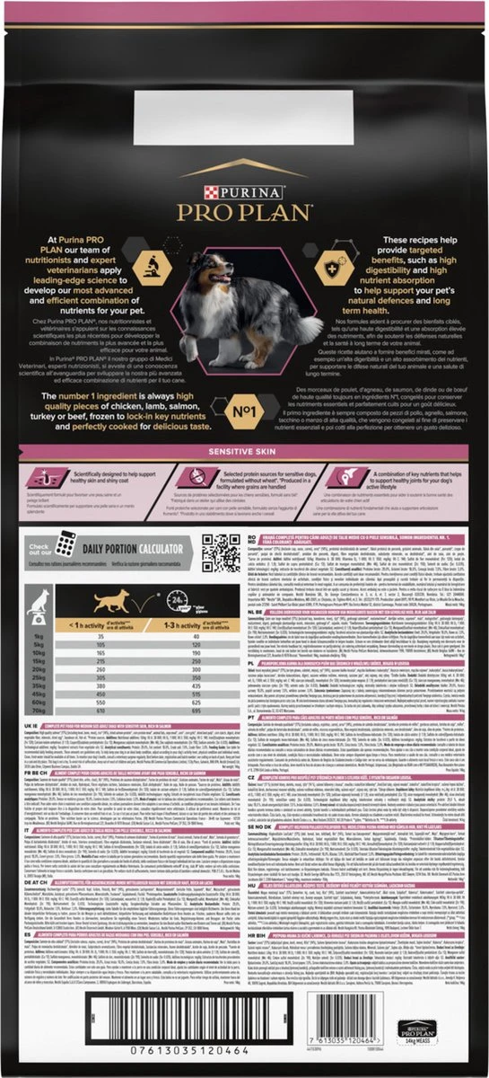 Pro Plan Medium Adult Sensitive Skin - Honden Droogvoer - Zalm - 14 Kg - Afbeelding 8