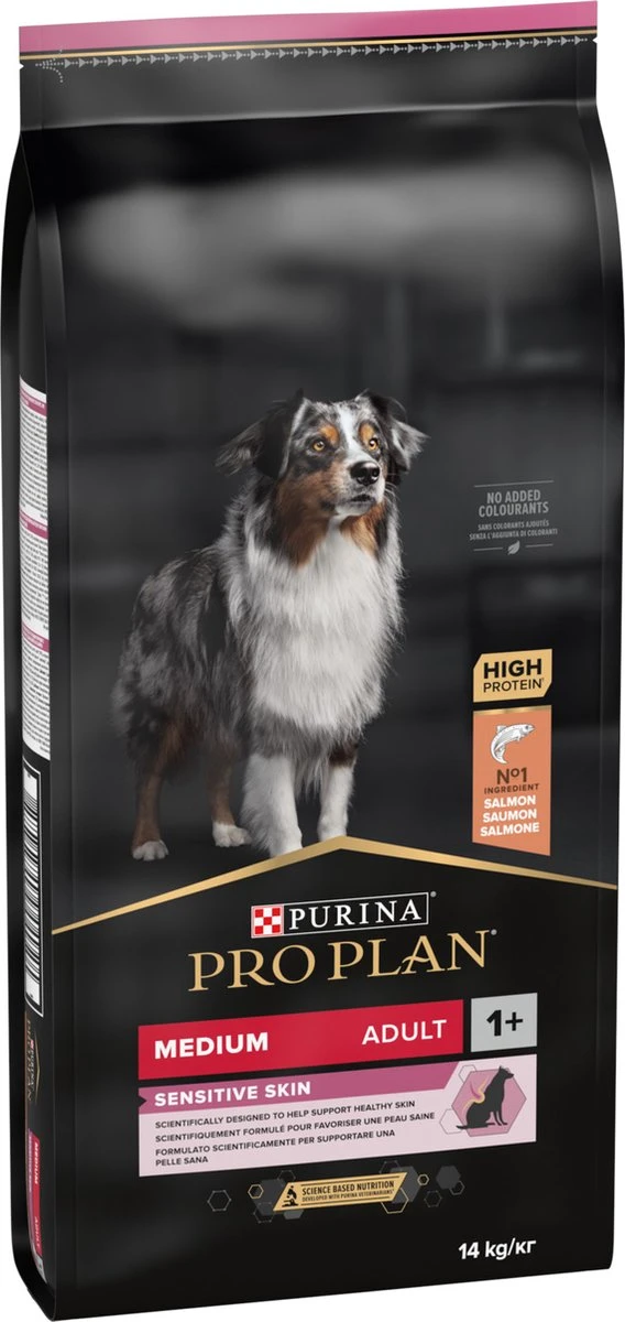 Pro Plan Medium Adult Sensitive Skin - Honden Droogvoer - Zalm - 14 Kg - Afbeelding 6