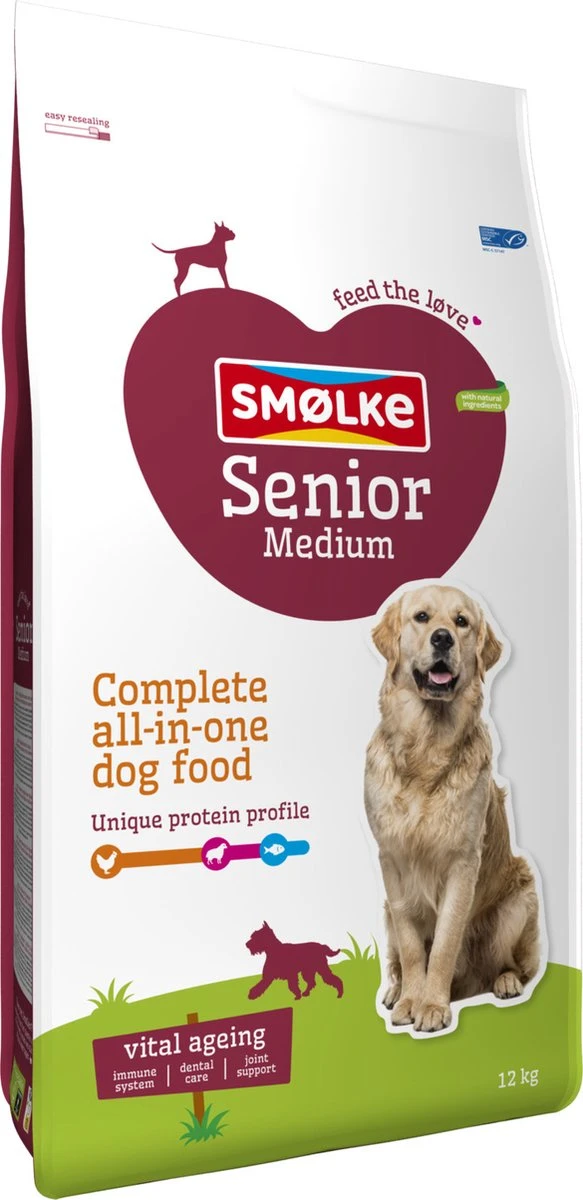 Smolke Senior Medium - Kip - Hondenvoer - 12 Kg - Afbeelding 12