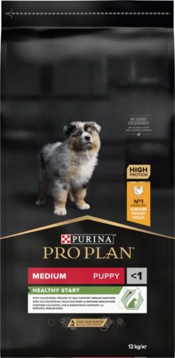 Pro Plan Healthy Start Puppy Medium - Honden Droogvoer - Kip - 12 Kg