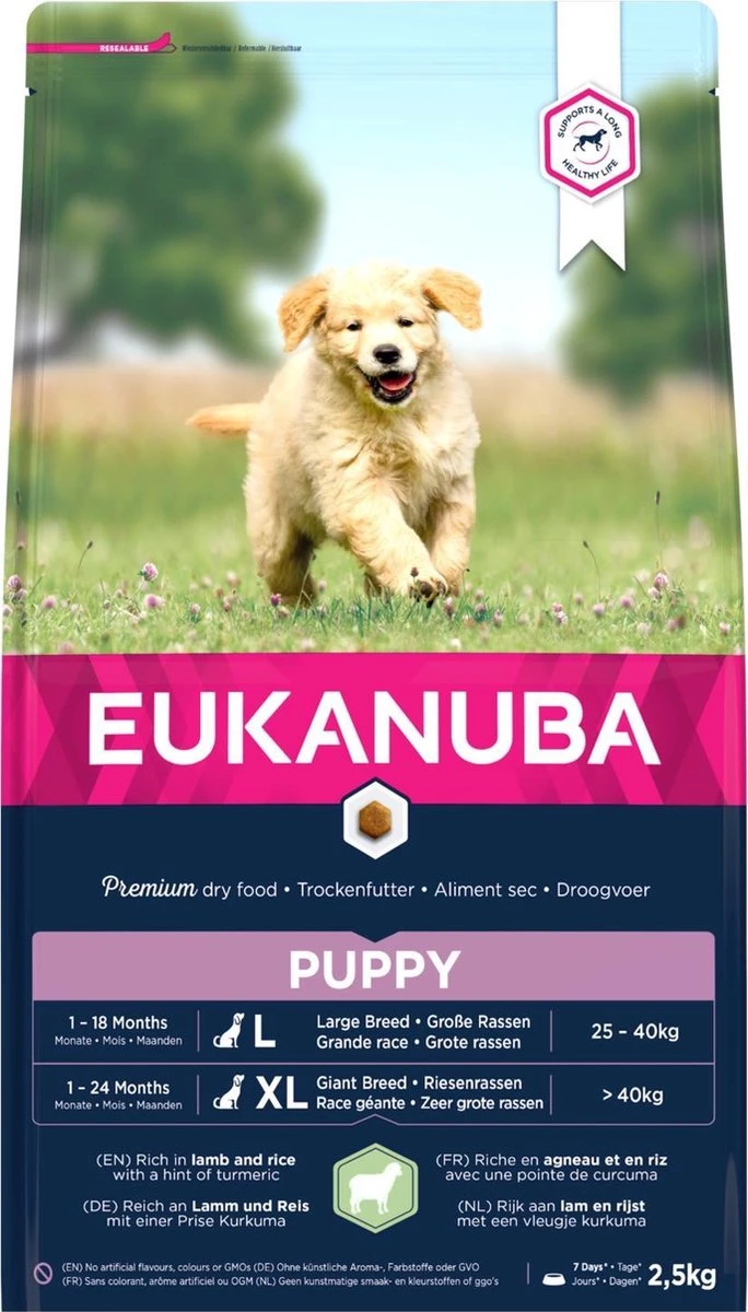 Eukanuba Puppy Junior - Medium Breed - Lam & Rijst - 2.5 Kg - Afbeelding 4
