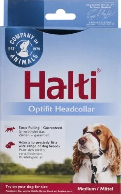 Halti OptiFit Headcollar - Hond - Anti Trekhalsband - Maat M - Voor Labrador, Boxer, Dobermann, Golden Retriever