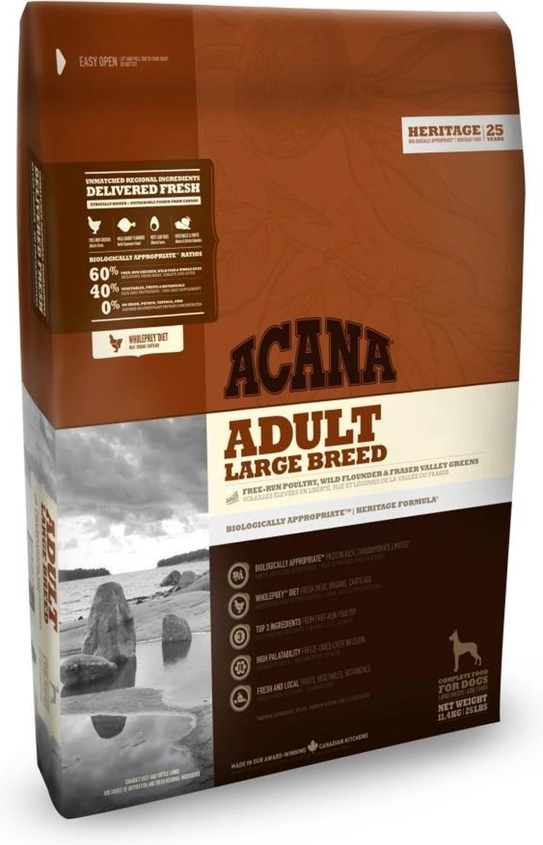Acana Adult Large Breed Dog Heritage - 11.4 Kg