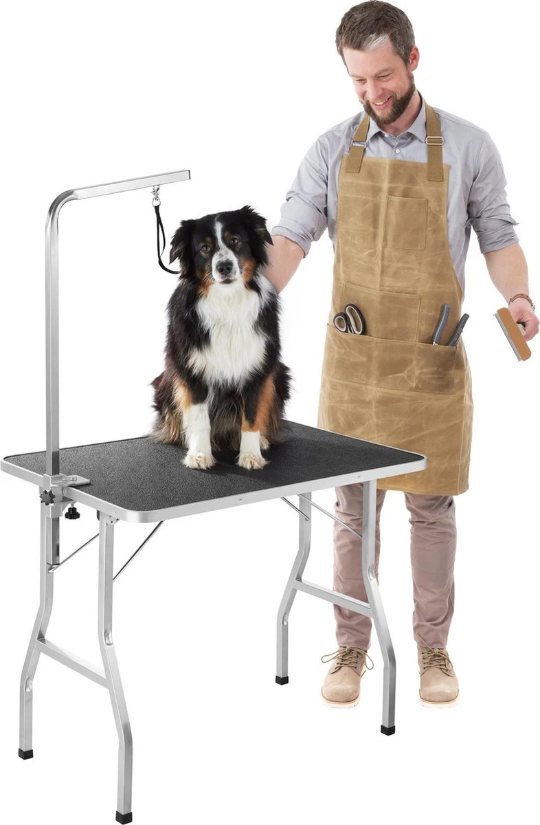 Tectake- Trimtafel Met Lus - Tafelhoogte: 76 Cm - Zwart / Grijs - 402892 - Afbeelding 2