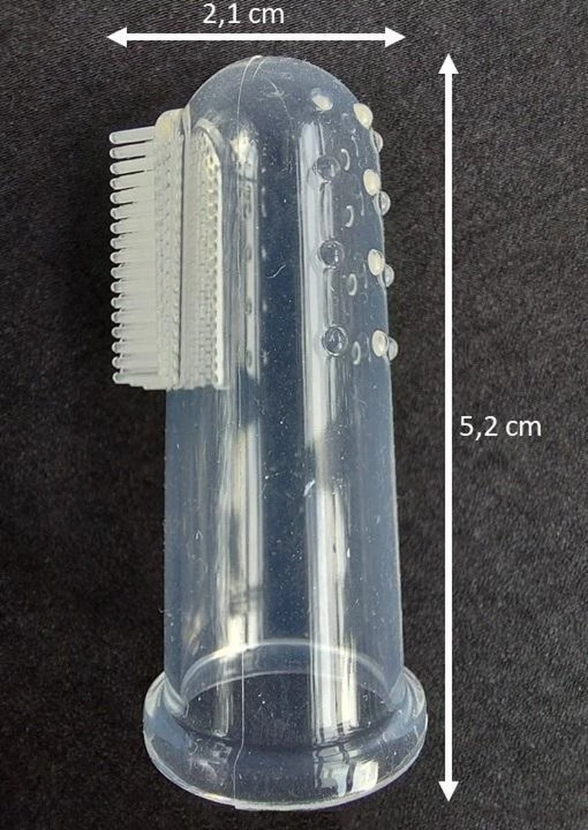 Merkloos Vinger Tandenborstel – 2 X - Afbeelding 10
