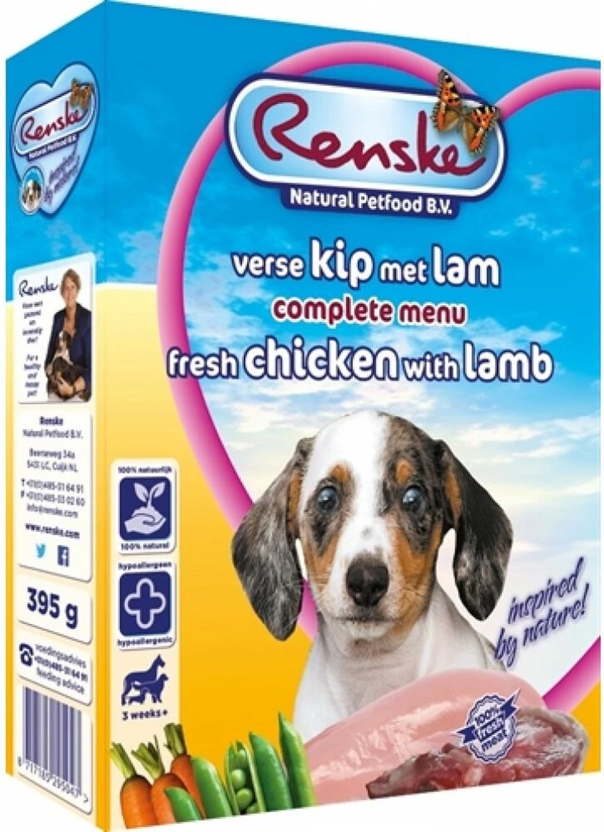 10x Renske Vers Gestoomd Complete Menu Kip - Lam 395 Gr