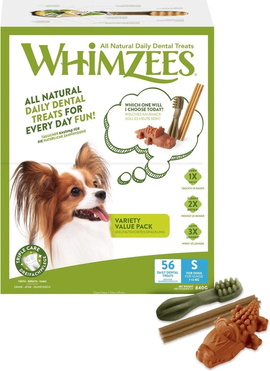 Whimzees Variety Box 840 Gram - 56 Stuks - Afbeelding 2