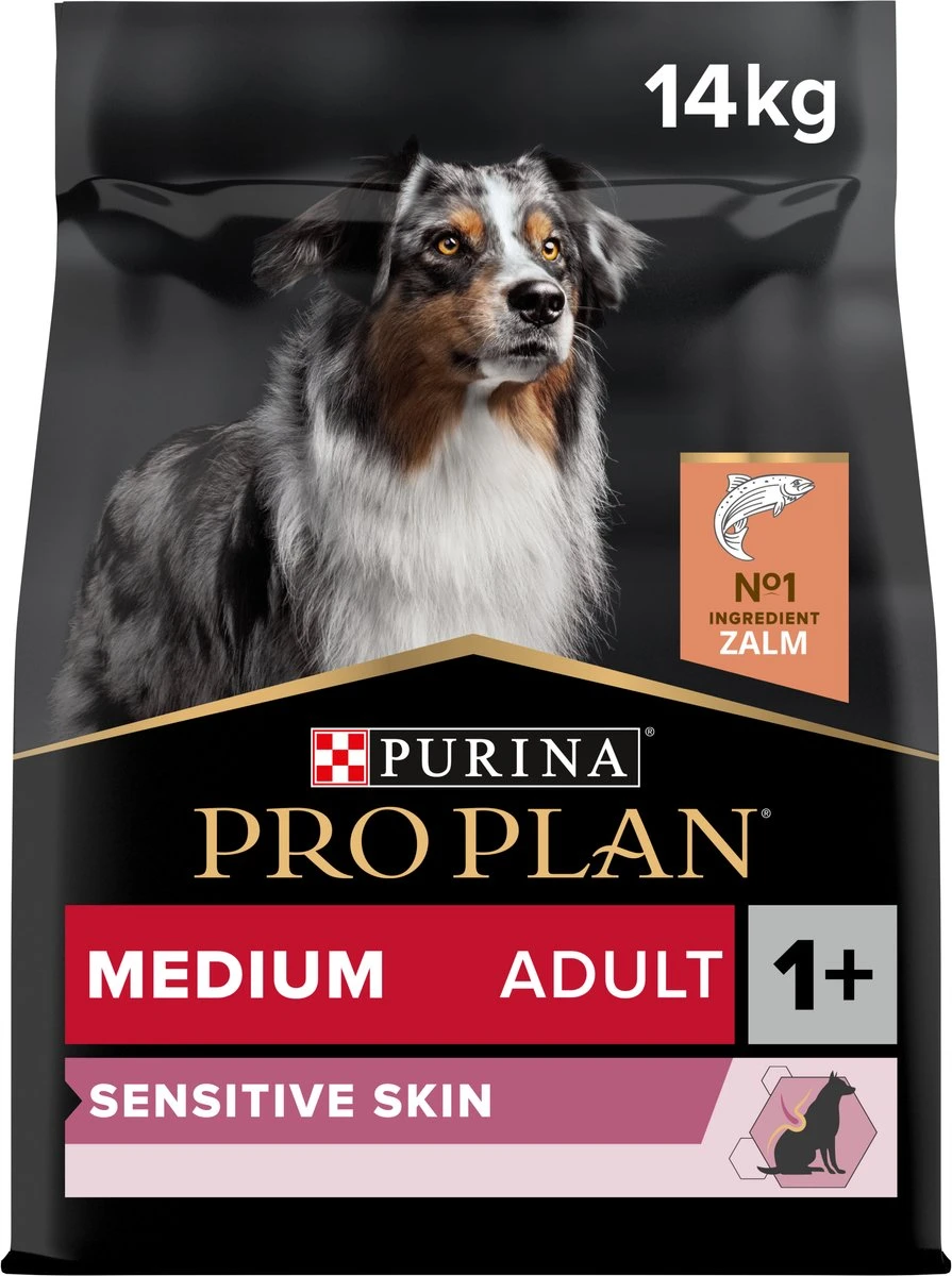 Pro Plan Medium Adult Sensitive Skin - Honden Droogvoer - Zalm - 14 Kg - Afbeelding 4