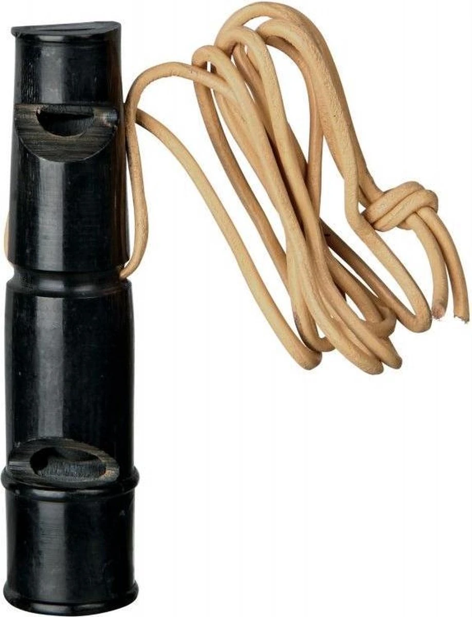 Trixie Dubbeltoonfluitje Buffelhoorn 9 Cm - Afbeelding 2