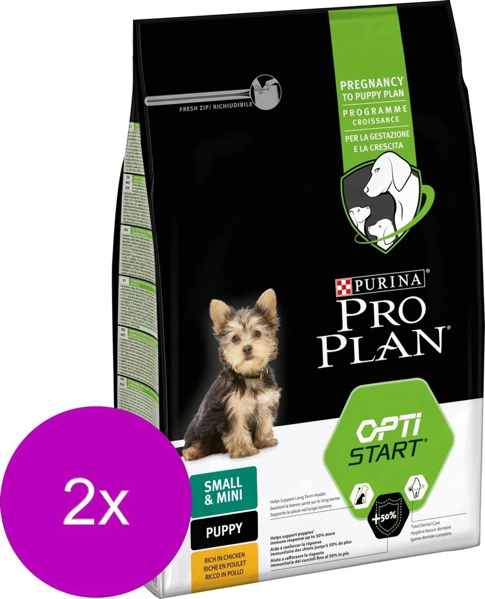 Pro Plan Dog Puppy Small & Mini Breed - Kip - Hondenvoer - 2 X 3 Kg - Afbeelding 3