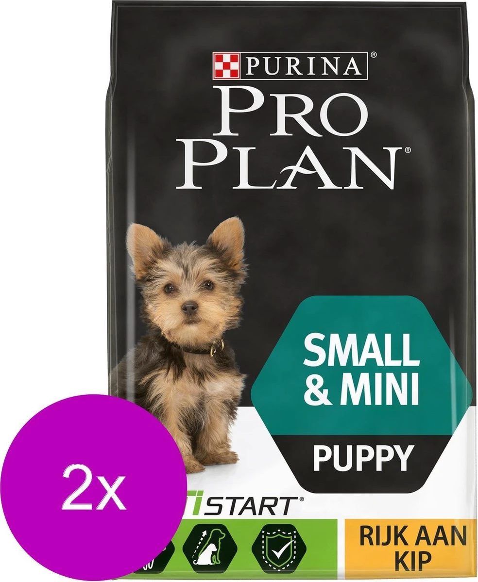 Pro Plan Dog Puppy Small & Mini Breed - Kip - Hondenvoer - 2 X 3 Kg