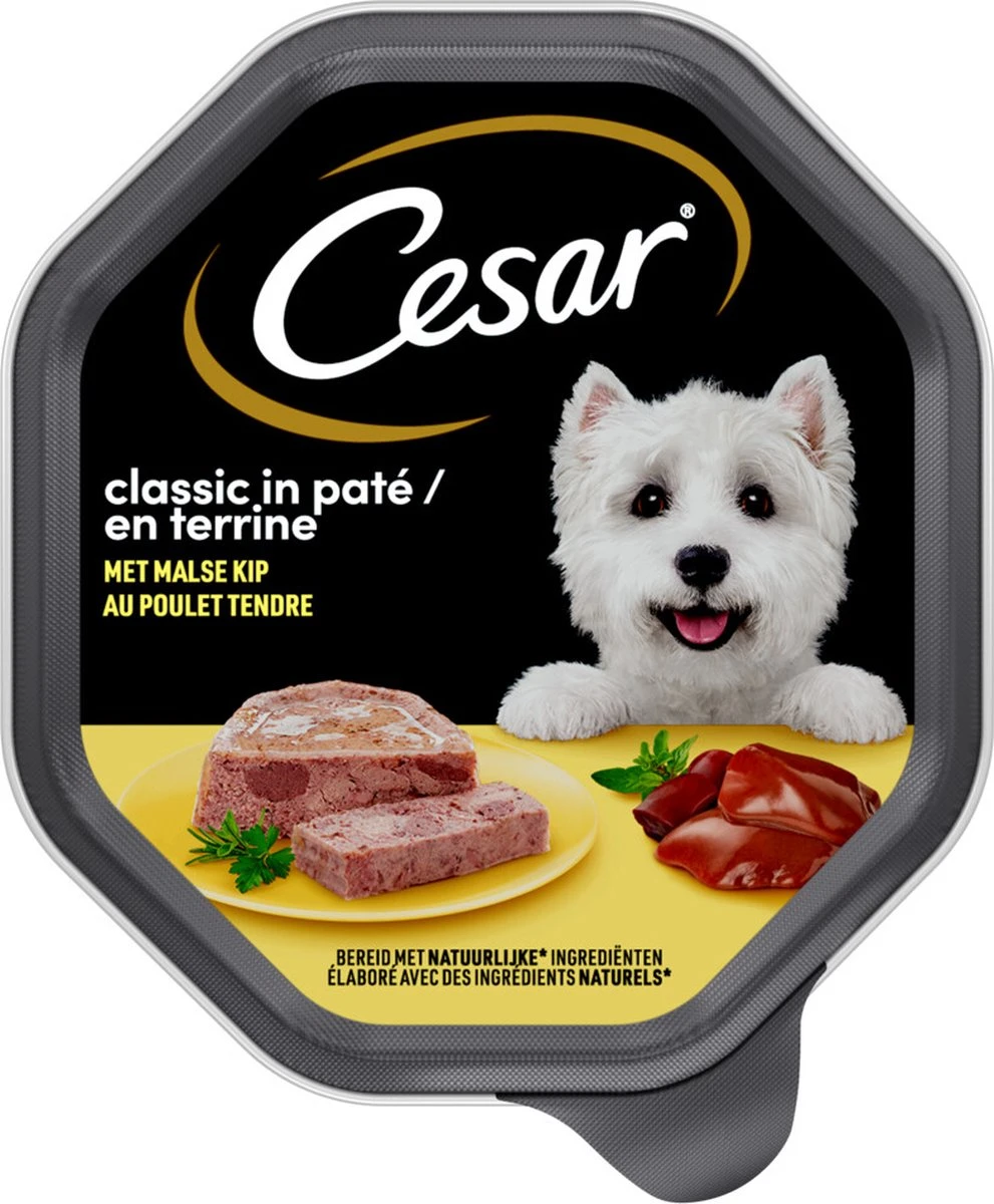 Cesar Classic Paté Honden Natvoer - Kip - 14 X 150 Gr - Afbeelding 8