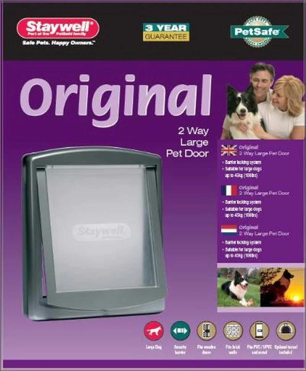 Staywell 777 Hondenluik - Large - Zilver/Tranparant - Afbeelding 15